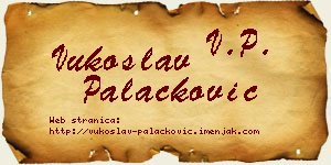 Vukoslav Palačković vizit kartica